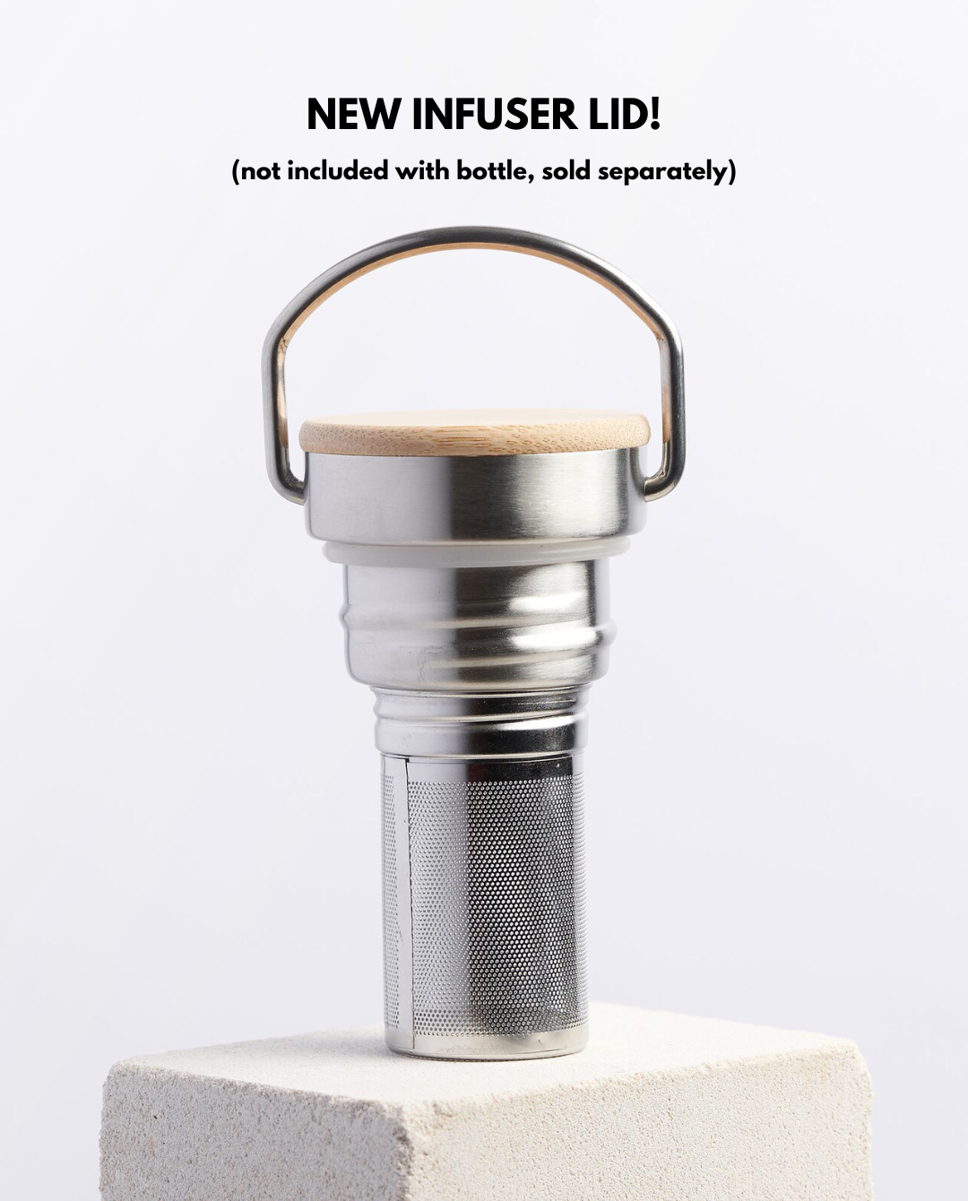 Premium Arctic Bottle, double-wall vacuum-insulated stainless steel water bottle, eco-friendly bamboo lid, keeps drinks hot or cold, BPA-free, leak-proof by Arcticus at brixbailey.com