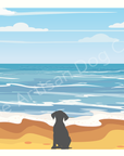 Dog in Nature Greetings Card