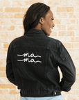 Black Denim Mama Jacket