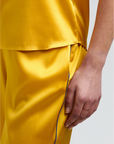 Aurelie Honeybee Silk Trouser