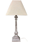 Whitewashed Wood Table Lamp for Soft Home Lighting