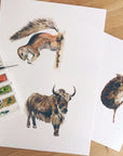 Animal Alphabet Children's Wall Print