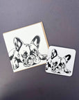French Bulldog Letterpress Card