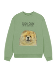 Snuggle Up in Style: Fawn Chow Chow Oversized Sweatshirt