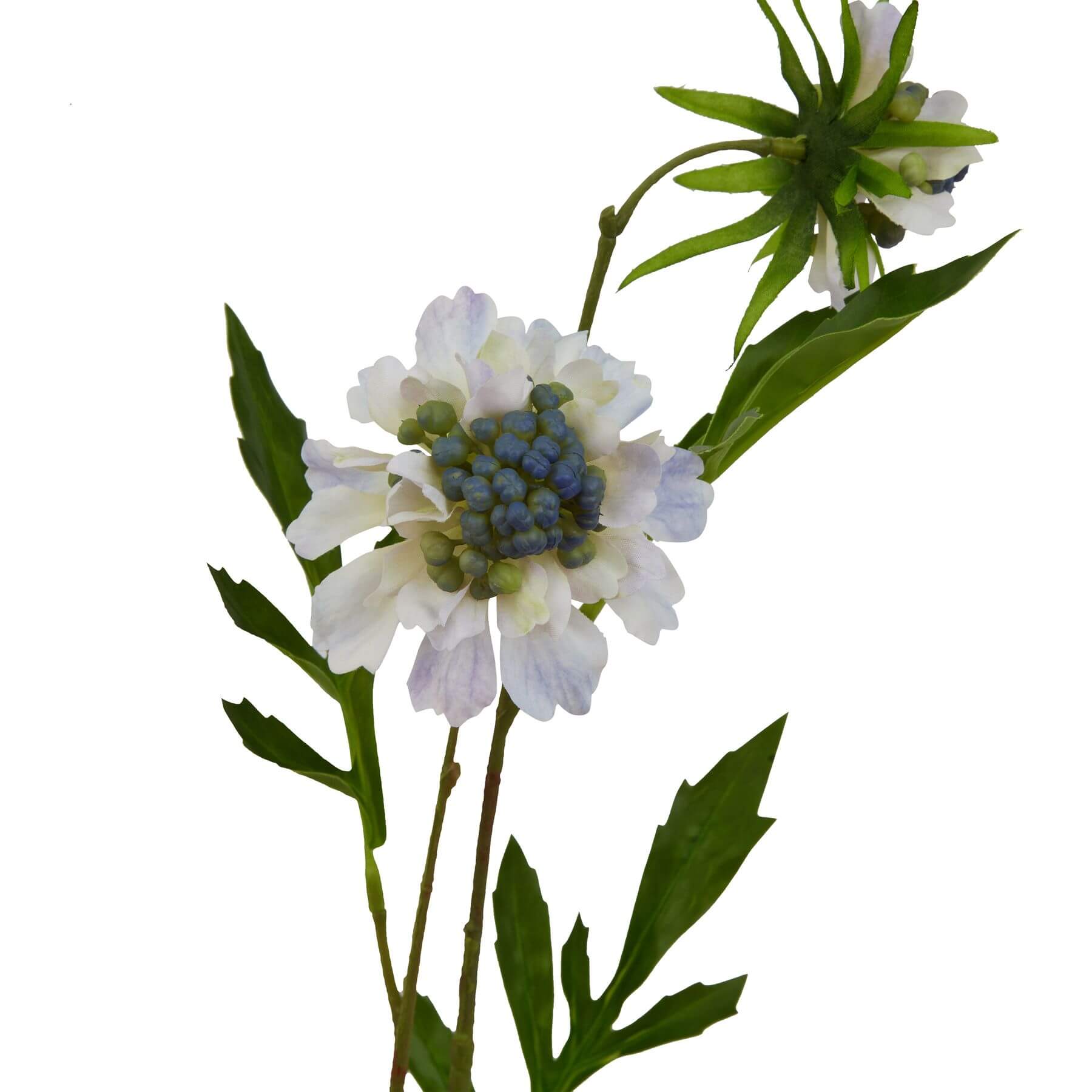 Soft Blue Scabious Artificial Flower Stem