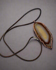 Red Agate Necklace - Boho Copper Pendant| Handmade by Blackbird & Sage