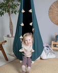 Kids' Cozy Cocoon Hammock – Fun & Safe Indoor/Outdoor Swing by Sówka at brixbailey.com