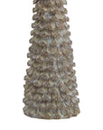 Medium Handcrafted Beige Cedar Holiday Tree with Star