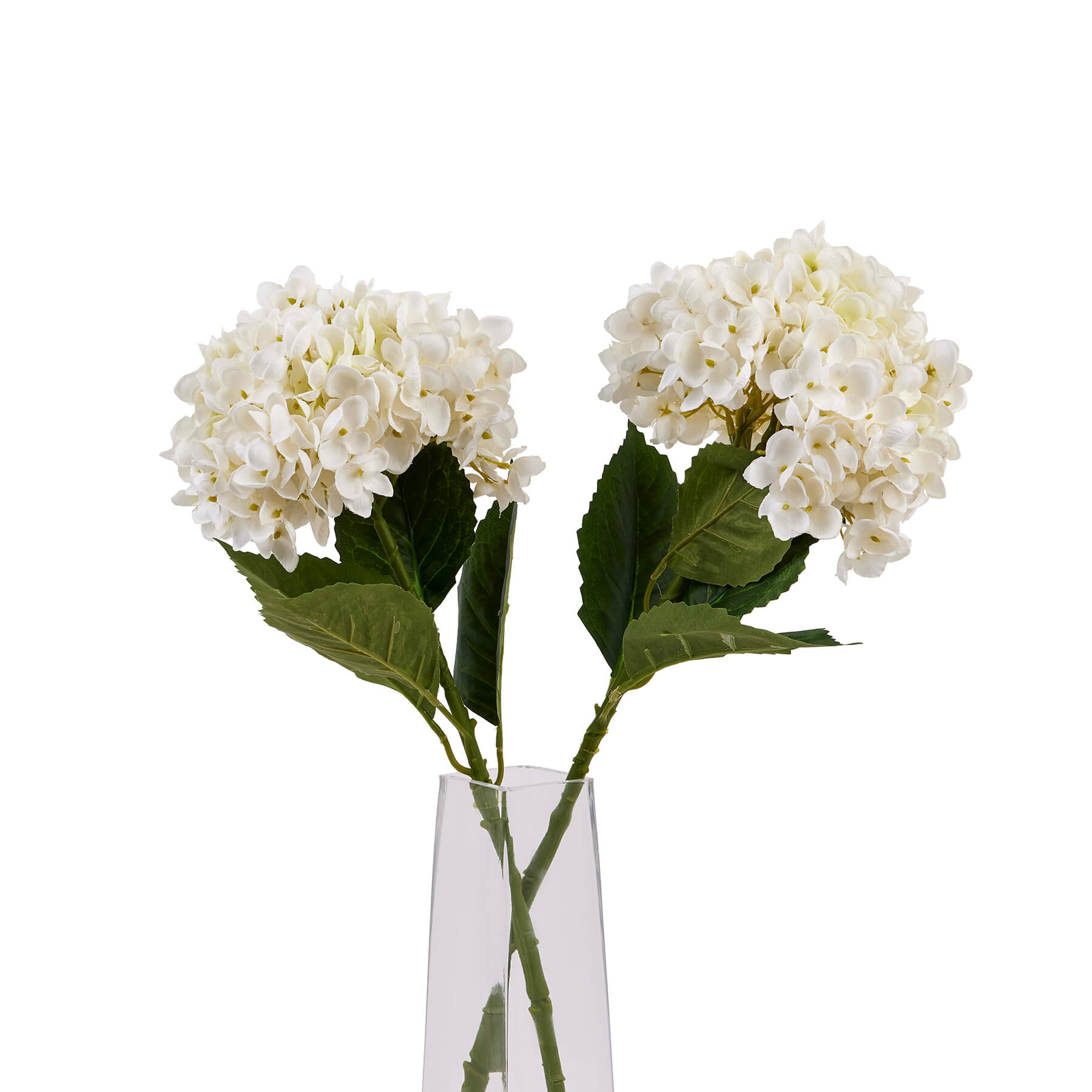 Elegant White Hydrangea Stem | Floral Home Decor