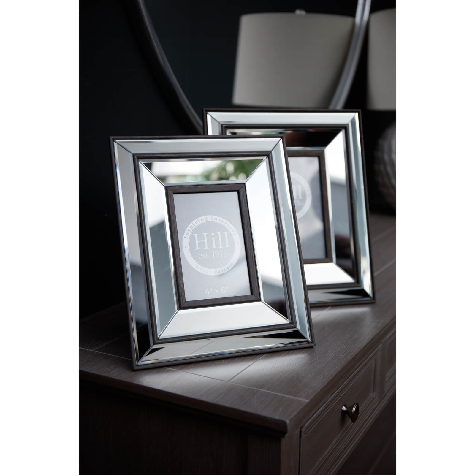 Wood Mirror Frame for 5x7 Inch Photos