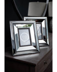 Wood Mirror Frame for 5x7 Inch Photos