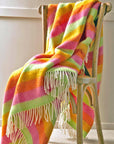 Stripe Pure New Wool Throw - Refresh