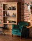 Copper Bare Bulb Table Lamp with Natural Stone Base