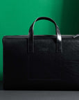 Model Brief Black Leather Briefcase