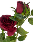 Pack of 6 x 60cm Artificial Red Rose Flower-2