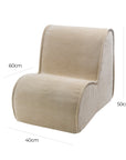 Corduroy Chair for Children in Sand