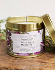 Wild Fig & Mulberry Candle in a Matt Gold Tin