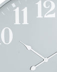 Oversized Wall Clock in Sophisticated Grey Metal Finish