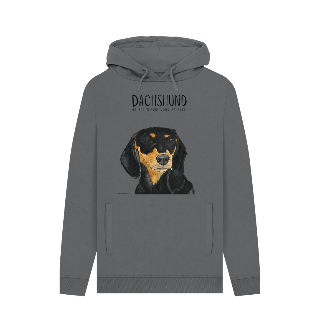 Black &amp; Tan Dachshund Hoodie – Small Legs, Big Attitude!