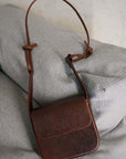 Brown Crossbody Shoulder Bag with Adjustable Strap