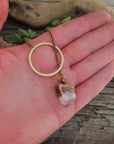 Raw Quartz Lariat Necklace - Healing | Handmade by Blackbird & Sage