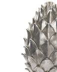 Elegant Tall Silver Pinecone Finial | Statement Decor Piece