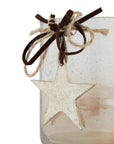 Ombre Star Glass Candle Holder Coffee Glow