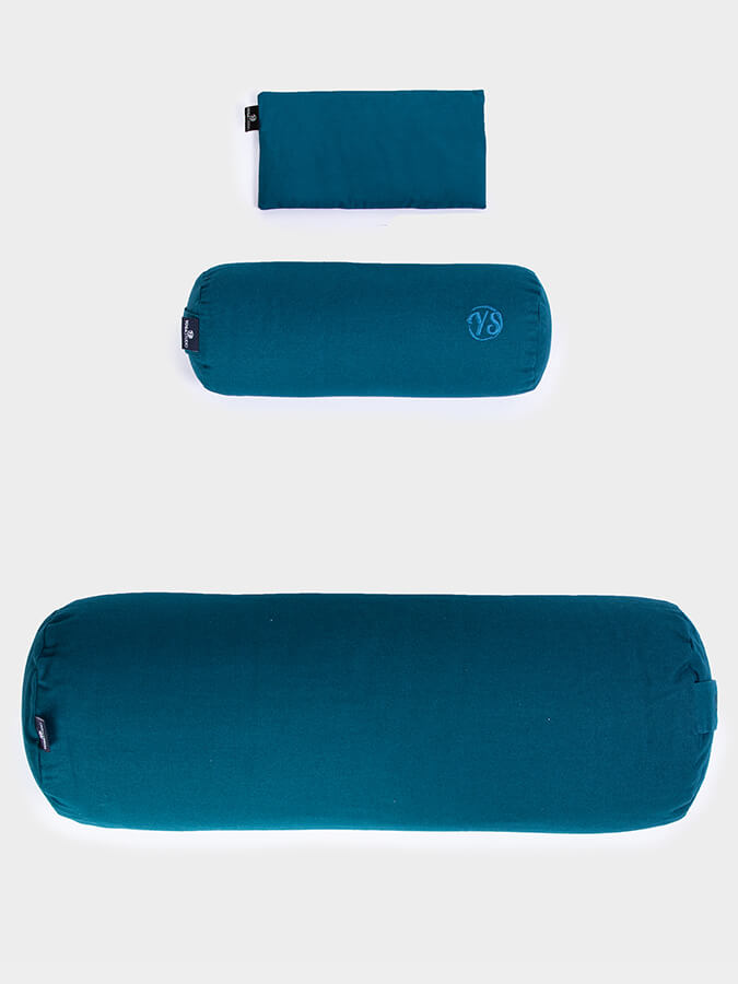 Yoga Studio Organic Meditation Bolster &amp; Eye Pillow Set - Relax