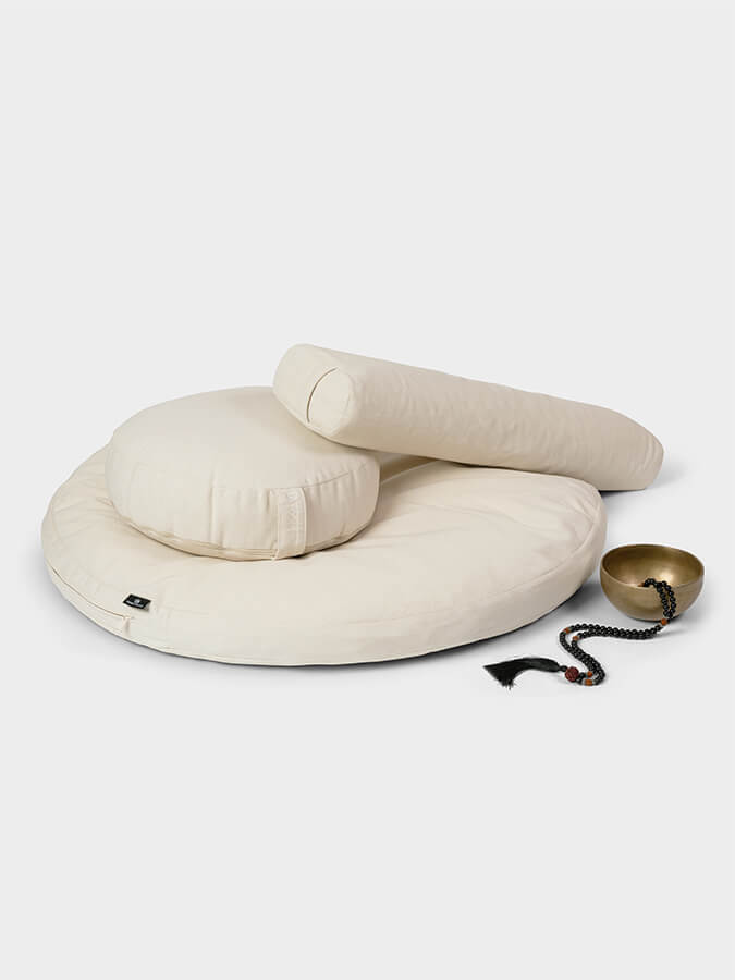 Yoga Studio EU Round Organic Zabuton Meditation Cushion Kit - Zafu &amp; Pranayama