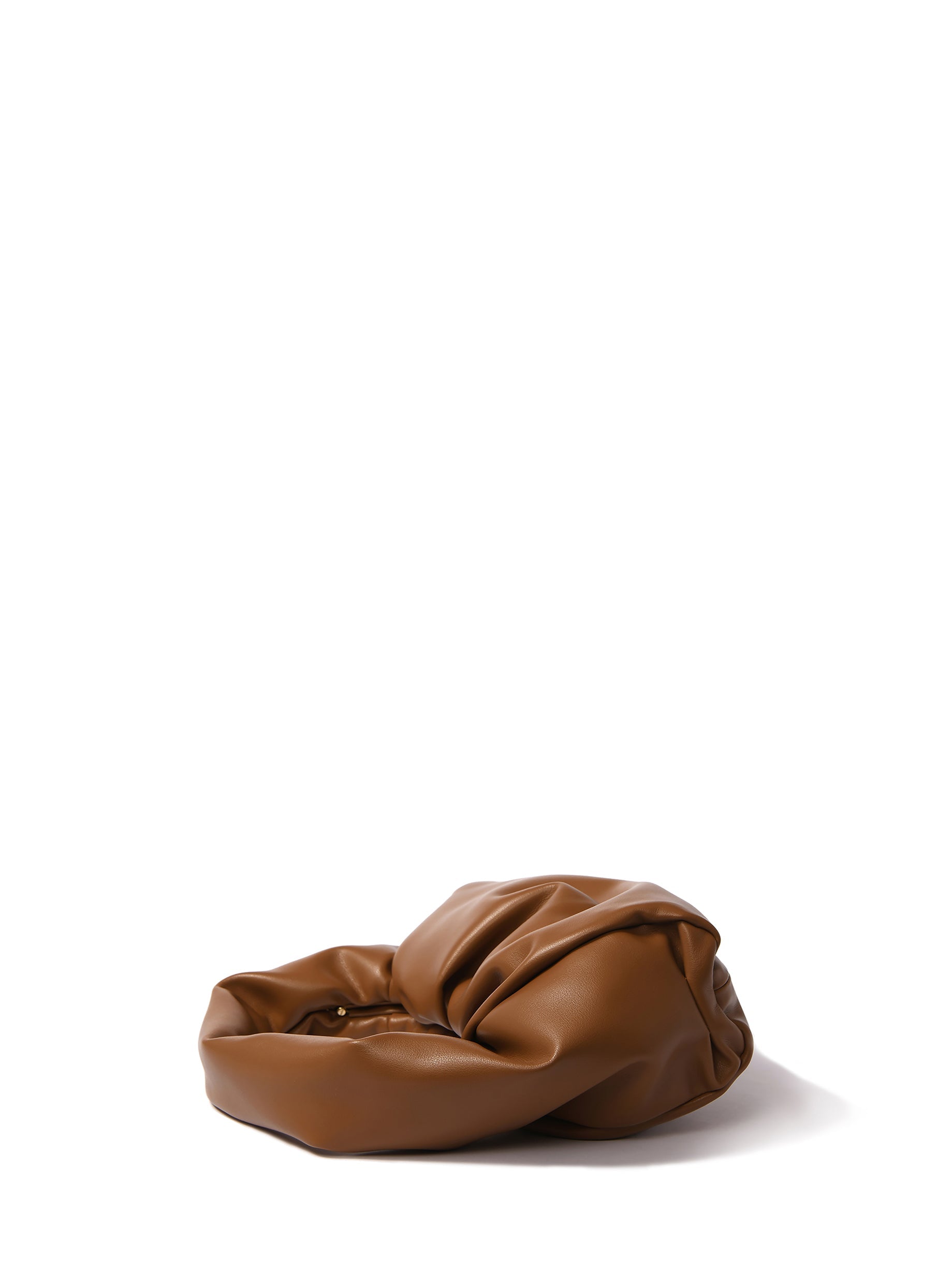 Luxury Marshmallow Croissant Bag, Premium Soft Leather Handbag in Caramel, Trendy Evening Clutch, Best-Selling Statement Piece by Bob Oré at brixbailey.com