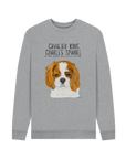 Shadow of a King: Eco-Luxe Men’s Sweatshirt with Cavalier Royal Flair