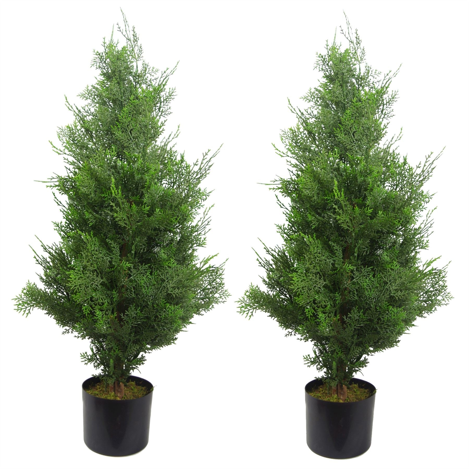 Cypress Cedar Topiary Tree Artificial 90cm Plant-0