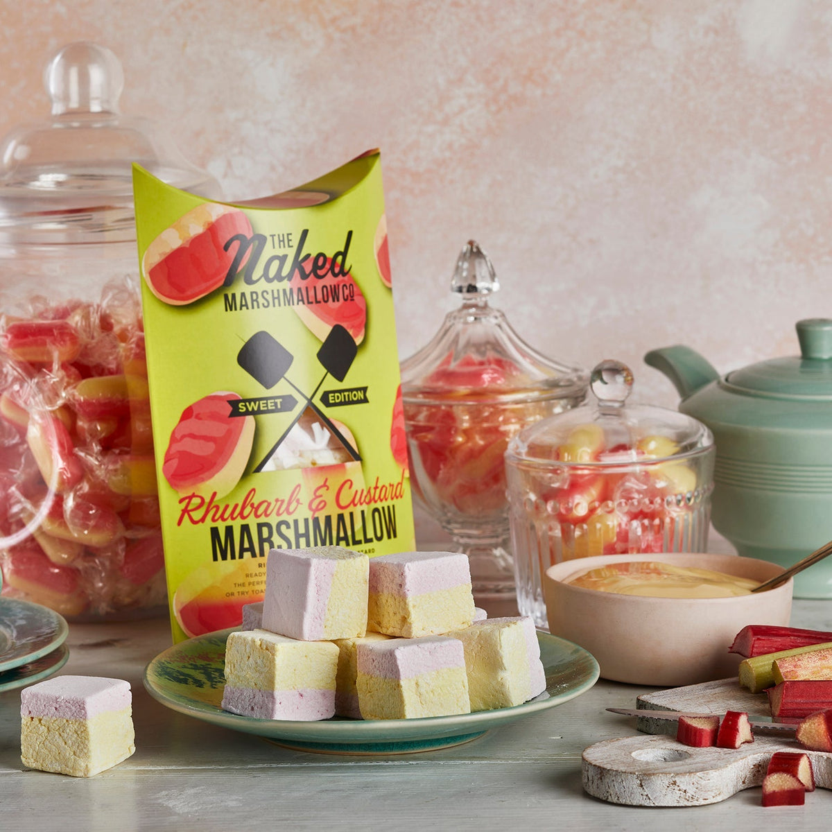 Rhubarb &amp; Custard Gourmet Marshmallows