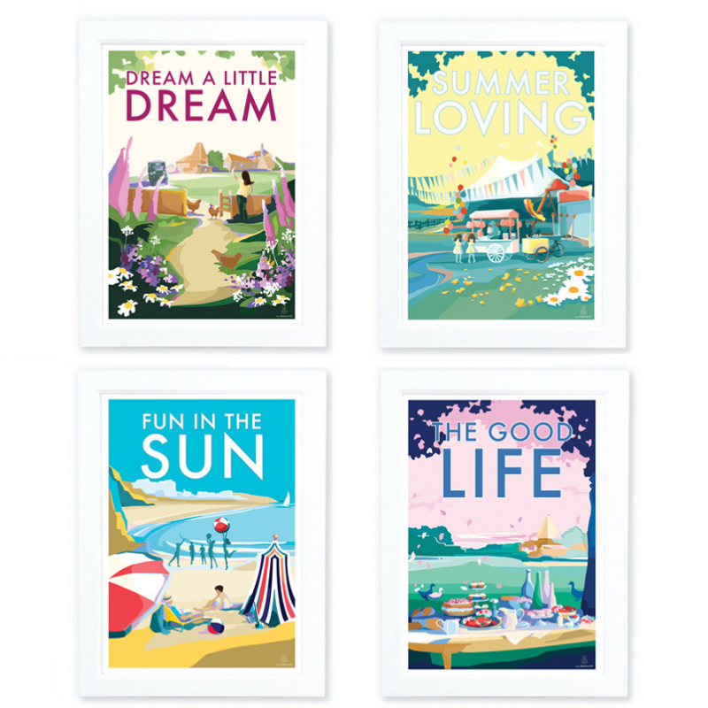 The Good Life Vintage Seaside Print