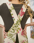 Ladies Apron with Crossed Straps Botanico