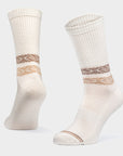 Everyday Merino Wool Socks in White and Blue