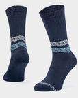 Everyday Merino Wool Socks in White and Blue