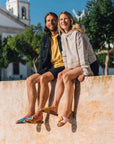 Premium vegan sandals DAWN in mustard, terracotta, white, pink - comfortable strap, soft footbed, slip-resistant sole, eco-friendly by Fünve at brixbailey.com
