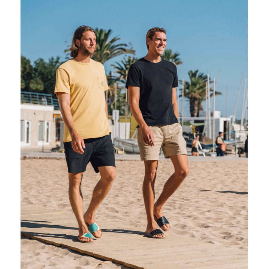Premium vegan sandals in turquoise ocean white mustard terracotta, comfortable straps, soft anatomical footbed, slip-resistant sole, durable, fair trade made in Europe by Fünve at brixbailey.com