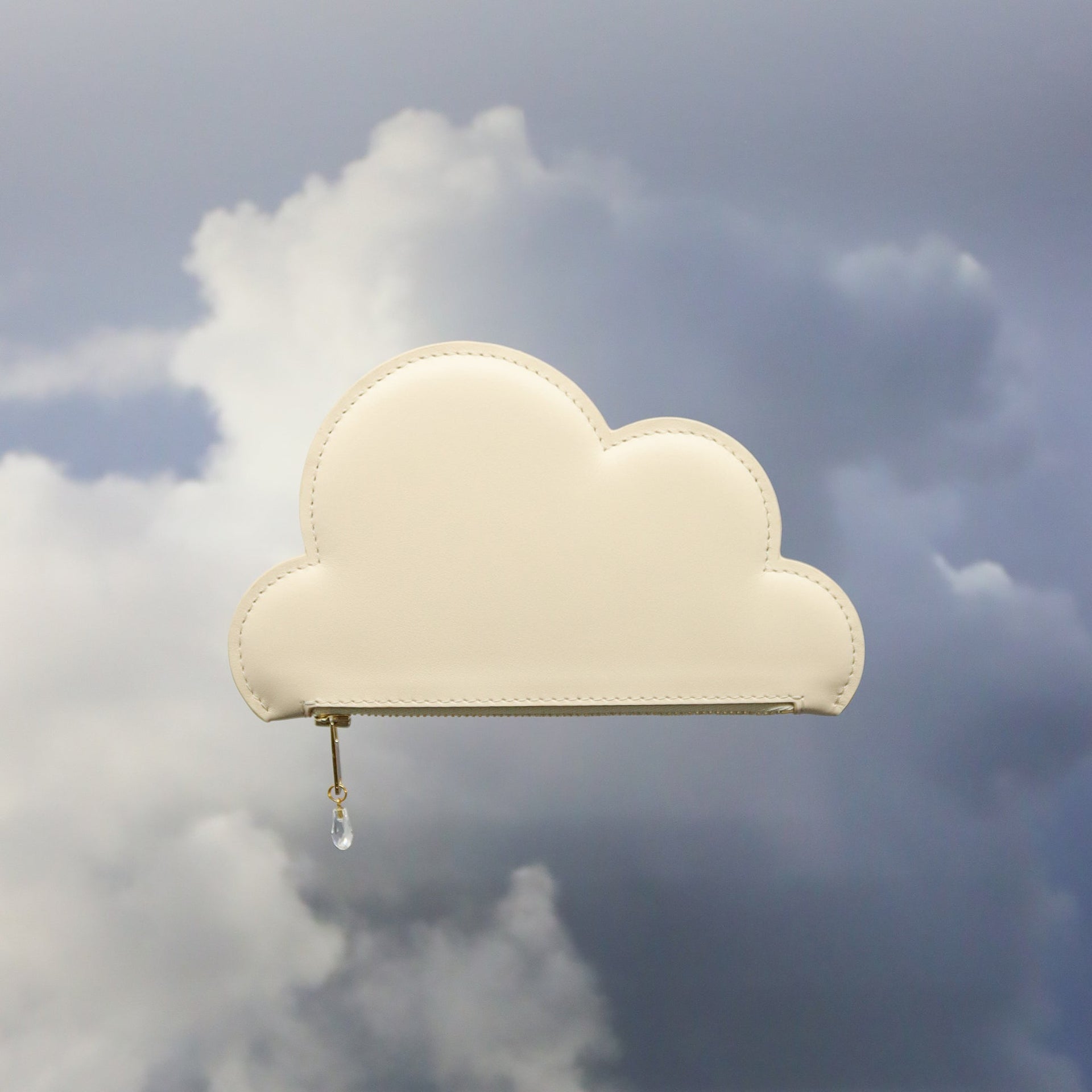 Cloud Leather Wallet – Swarovski Crystal &amp; Silk Lining by Tairi Roosve at www.brixbailey.com