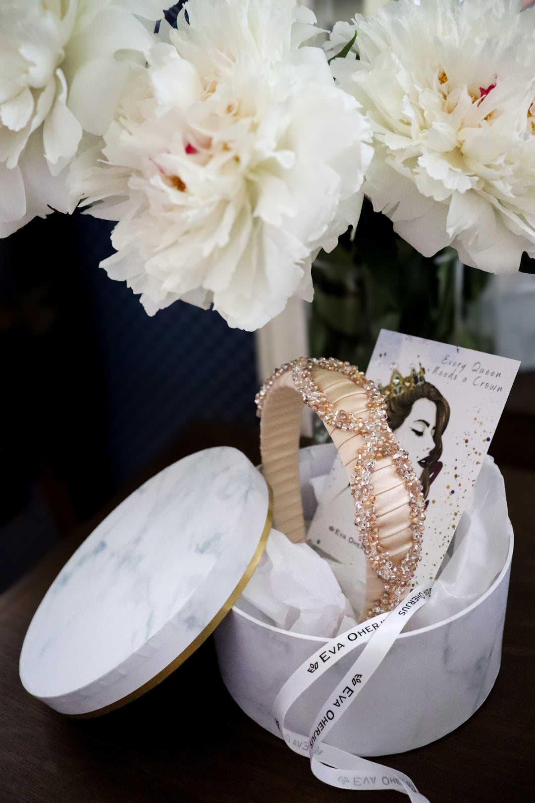 Luxurious Mulberry Silk Headband – Hand-Beaded &amp; Elegant by Eva Oherjus at www.brixbailey.com