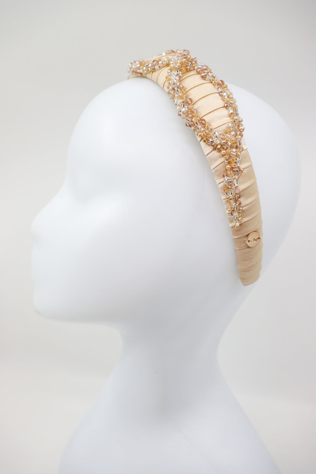 Luxurious Mulberry Silk Headband – Hand-Beaded &amp; Elegant by Eva Oherjus at www.brixbailey.com