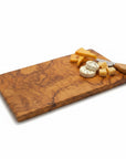 Handmade Olive Wood Rectangular Cutting Board | Thick Flat Cheese & Charcuterie Serving Board | Beautiful Natural Grain | 30–40 cm