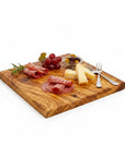 Square Olive Wood Cutting & Serving Board, Extra Thick