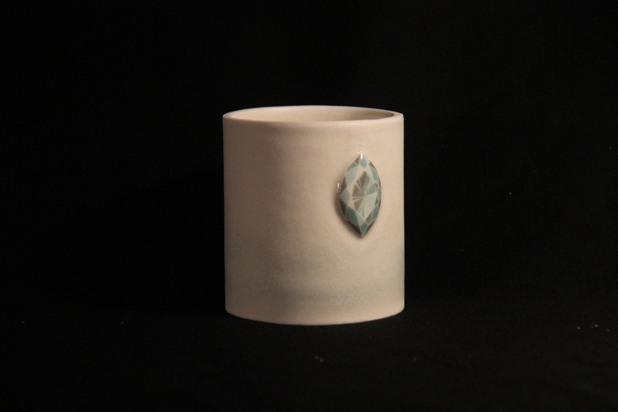 Gem Mug with Faceted Crystals