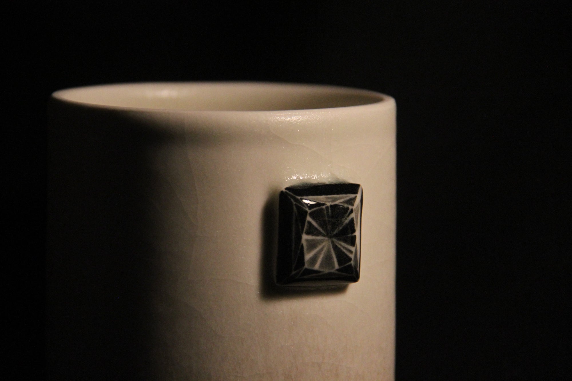 Gem Mug with Faceted Crystals