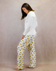 Women's Long Sleeve Pima Cotton Pyjama Set – Tacos Print