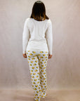 Women's Long Sleeve Pima Cotton Pyjama Set – Tacos Print