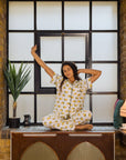 Women's Short Sleeve Pima Cotton Pyjama Set – Tacos Print
