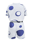 Blue Boys and Girls Jumpsuit-4